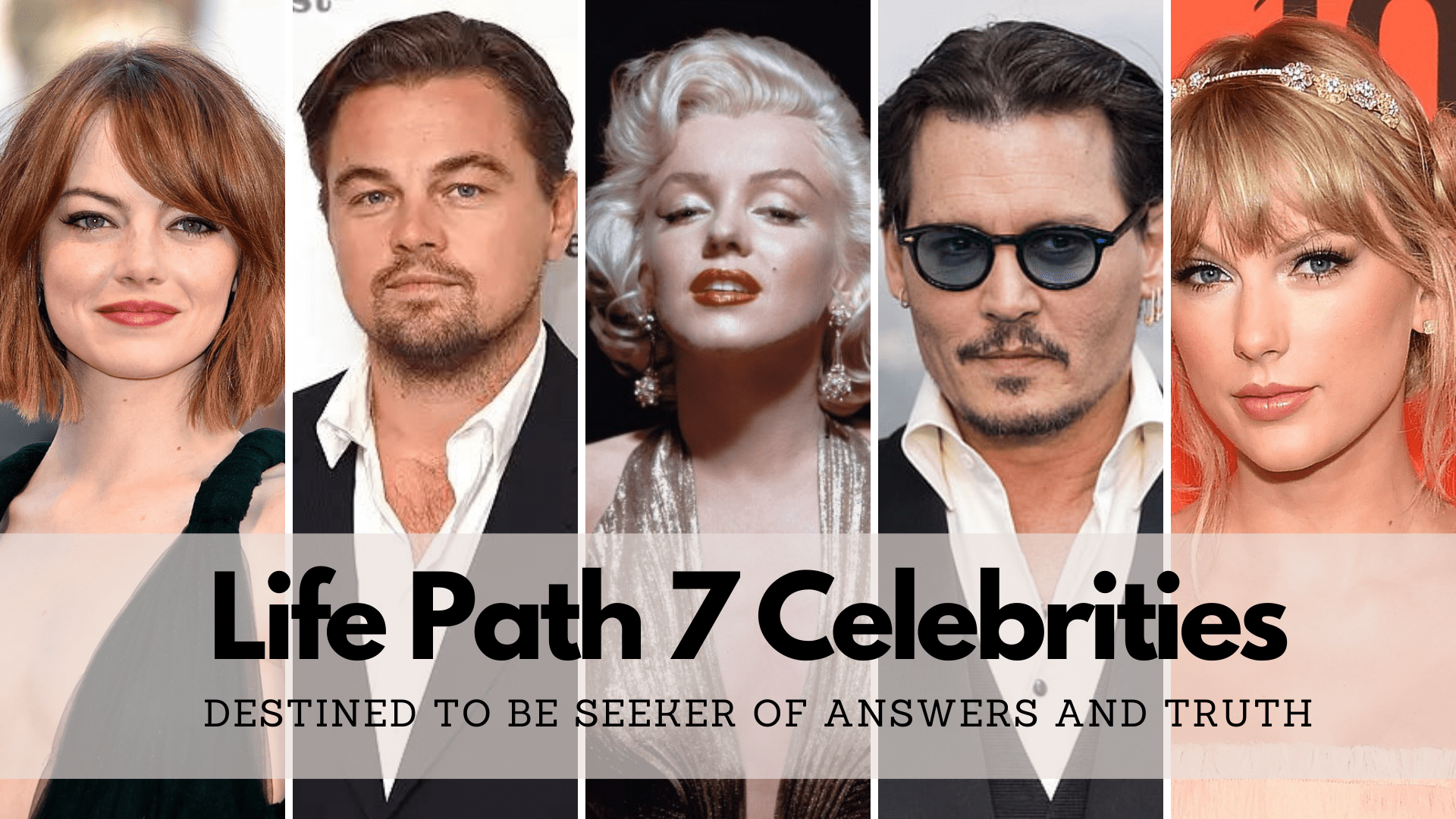 life path number 7 celebrities