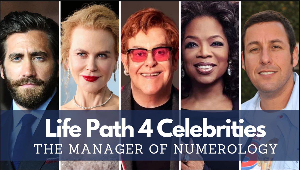 life path number 4 celebrities