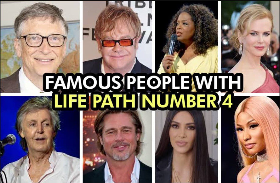 Other Life Path Number 4 Celebrities