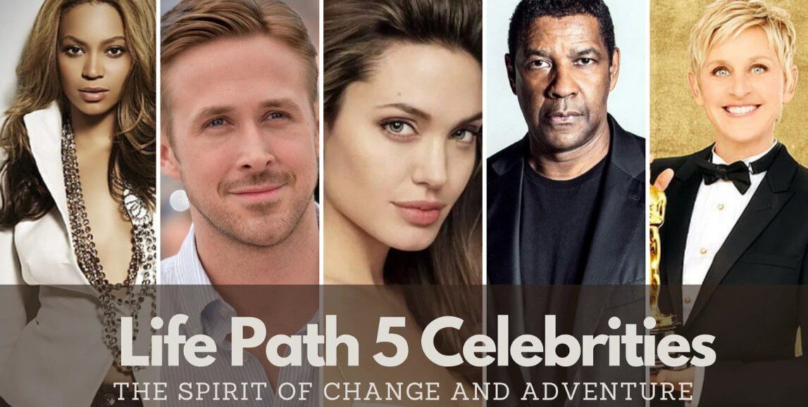 life path number 5 celebrities