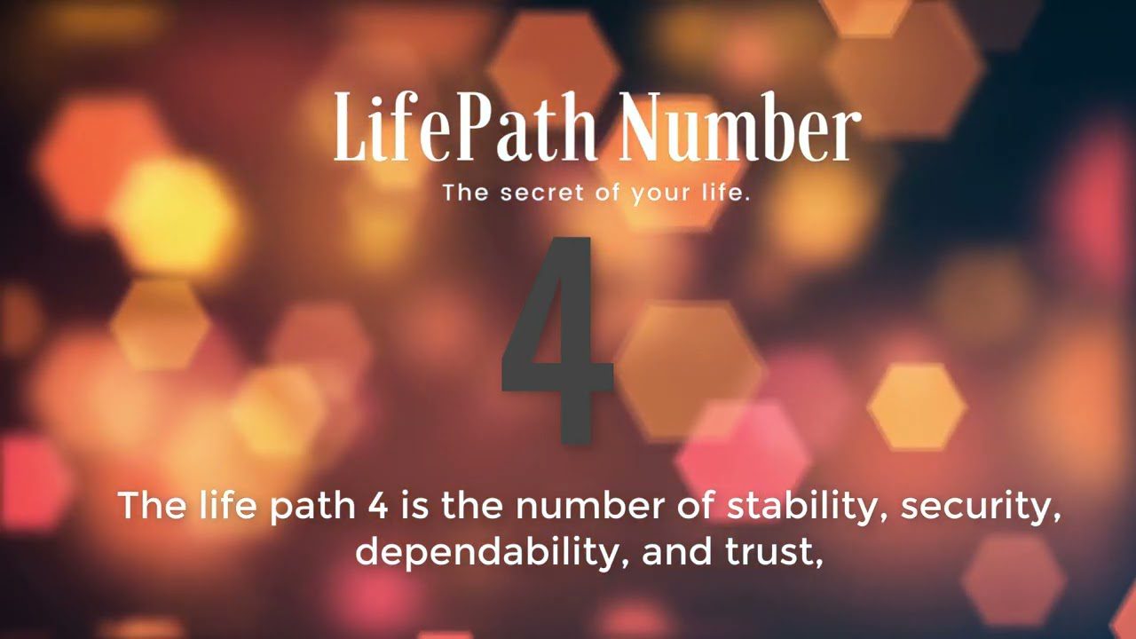 life path number 4 personality