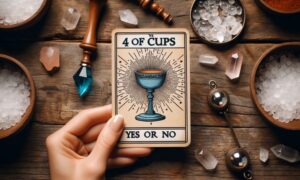 4 of Cups Tarot Card in Yes or No Questions