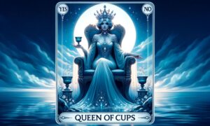 Queen of Cups Tarot Card in Yes or No Questions