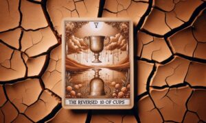 The Reversed 10 of Cups Tarot Card Meaning