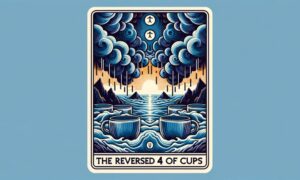 The Reversed 4 of Cups Tarot Card Meaning