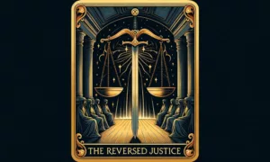 The Reversed Justice Tarot Card Meaning
