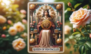 The Upright Queen of Pentacles Tarot Card Meaning