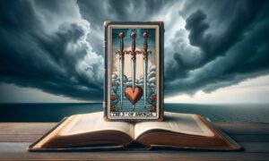 The Upright 3 of Swords Tarot Card Meaning