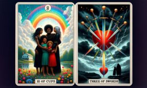 10 of Cups and Three of Swords