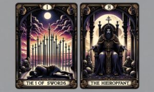10 of Swords and The Hierophant