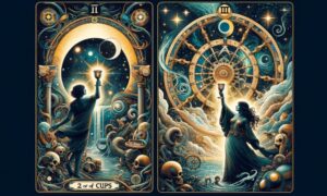 2 of Cups and Wheel of Fortune