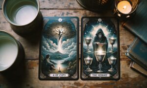 4 of Cups and Hermit