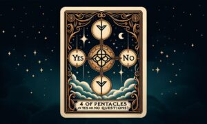 4 of Pentacles Tarot Card in Yes or No Questions