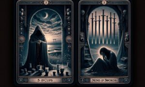 5 of Cups and Nine of Swords