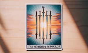 The Reversed 5 of Swords Tarot Card Meaning