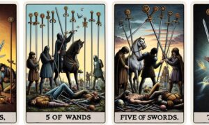 5 of Wands and Five of Swords