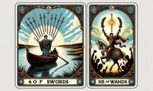 6 of Swords and Six of Wands