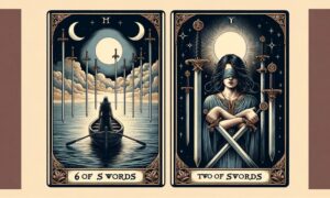 6 of Swords and Two of Swords