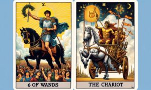 6 of Wands and The Chariot