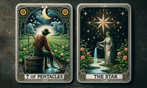 7 of Pentacles and The Star