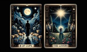 8 of Cups and The Lovers