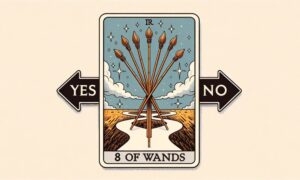 8 of Wands Tarot Card in Yes or No Questions