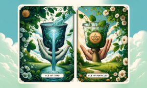 Ace of Cups and Ace of Pentacles