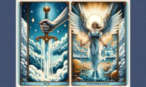 Ace of Swords and Temperance