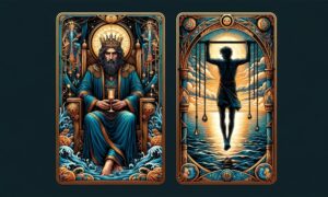 King of Cups and The Hanged Man