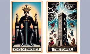 King of Swords and The Tower