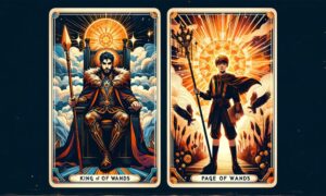 King of Wands and Page of Wands