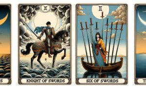 Knight of Swords and Six of Swords