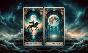 Knight of Wands and The Moon
