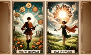Page of Pentacles and Page of Swords