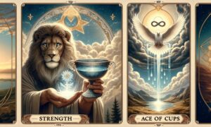 Strength and Ace of Cups