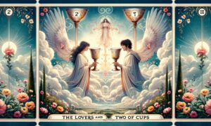 The Lovers and Two of Cups