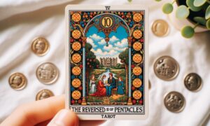 The Reversed 10 of Pentacles Tarot Card Meaning