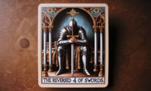 The Reversed 4 of Swords Tarot Card Meaning