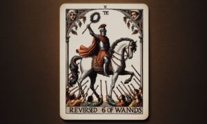 The Reversed 6 of Wands Tarot Card Meaning
