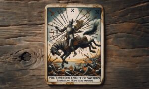 The Reversed Knight of Swords Tarot Card Meaning