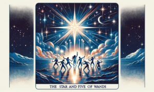 The Star and Five of Wands