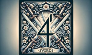 The Upright 4 of Swords Tarot Card Meaning
