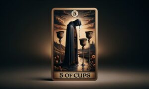 The Upright 5 of Cups Tarot Card Meaning