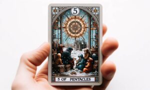 The Upright 5 of Pentacles Tarot Card Meaning