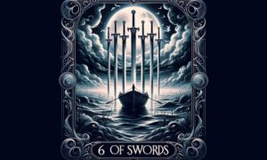 The Upright 6 of Swords Tarot Card Meaning