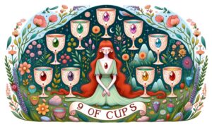 The Upright 9 of Cups Tarot Card Meaning