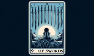 The Upright 9 of Swords Tarot Card Meaning